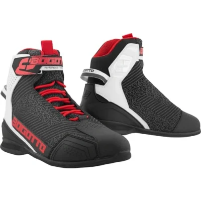 Abbildung von Bogotto Tokyo perforierte Motorrad Schuhe Motorradstiefel