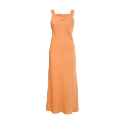 Abbildung von comma MIT Wasserfallausschnitt Cocktailkleid/festliches Kleid, Damen, Größe: 40, Orange