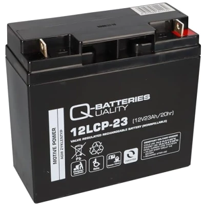Abbildung von Akku 12V 23Ah AGM Blei Batterie Rasenmäher Rasentraktor Aufsitzmäher Boot Scooter 17Ah 18Ah 19Ah 20Ah 22Ah