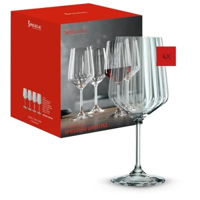 Abbildung von SPIEGELAU Rotweinglas &quot;LifeStyle&quot;, (Set, 4 tlg., Set bestehend aus Gläsern), 630 ml, teilig