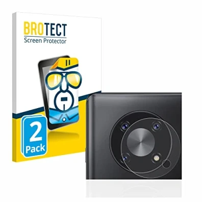Abbildung von BROTECT (2 Stück Schutzfolie für Cubot Max 3 (NUR Kameraschutz) Displayschutz Folie Ultra Klar