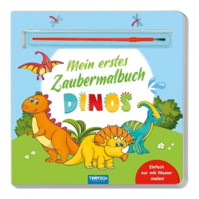 Abbildung von Trötsch Malbuch mit Pinsel Mein erstes Zaubermalbuch Dinos: Ausmalbuch (Dinosaurierwelt: Alles rund um die Dinos)