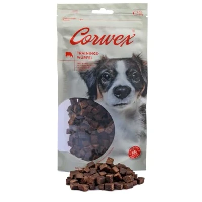 Abbildung von Corwex Trainingswürfel (250g, Rind) Hundesnacks mit Rind, Monoprotein, Trainee Snack, getreidefreie Leckerlie fürs Hundetraining
