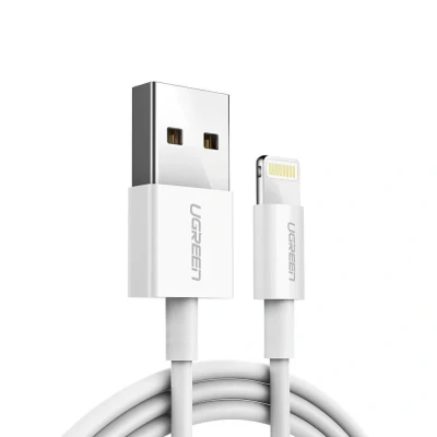 Abbildung von UGREEN Ladekabel USB A zu Lightning 2m weiß MFi