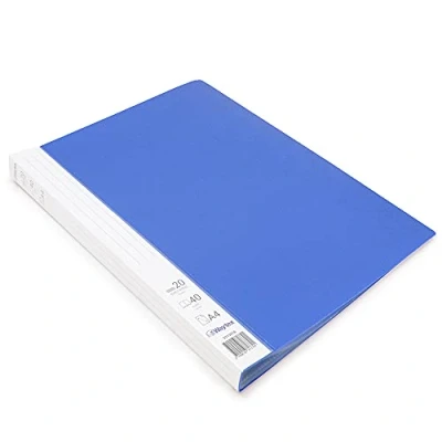Abbildung von Waytex 931331B Dokumententasche A4 40 Blatt Premium blickdicht Polypropylen Identifizierbar 20 Klarsichthüllen Blau
