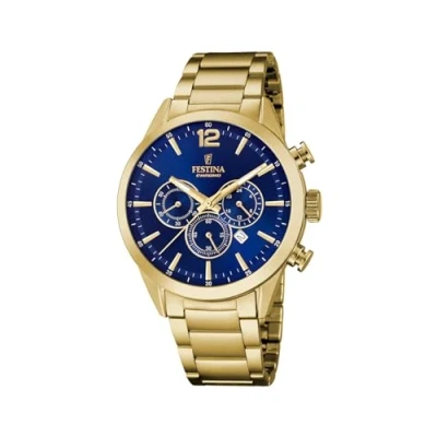 Abbildung von Festina Chronograph, Herren, Größe: One Size, Goldfarben