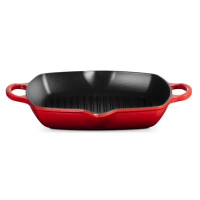 Abbildung von Le Creuset Grillplatte Signature Kirschrot Hoch 30 x cm