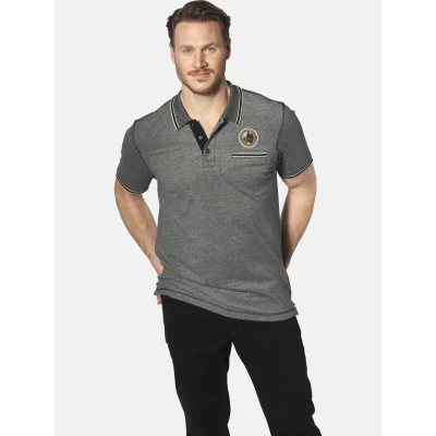 Abbildung von Jan Vanderstorm Righer Poloshirt, Herren, Größe: Large, Schwarz melange