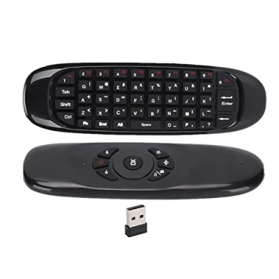 Abbildung von Yunseity Smart Air Fly Mouse, Kabellose 2,4 GHz Tastatur und Fernbedienung, Unterstützt Bewegungssensor, für PC, TV, HTPC, Android TV Box Usw