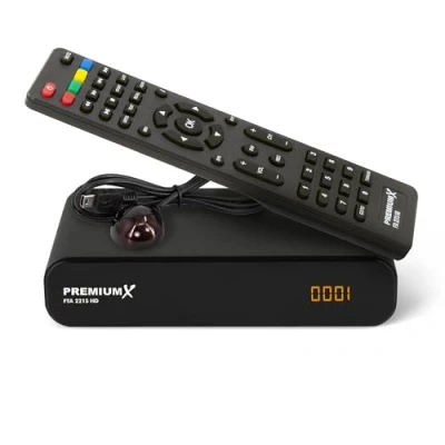 Abbildung von PremiumX Sat Receiver HD 221S FTA Digital DVB S2 Mini Satelliten für Satellitenschüssel, FullHD TV, HDMI, SCART, USB Multimedia Player, Astra vorprogrammiert