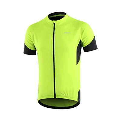 Abbildung von BERGRISAR Herren Fahrradtrikot Kurzarm Sommer Atmungsaktive Leicht Fahrradbekleidung BG650 Grün, Mittel