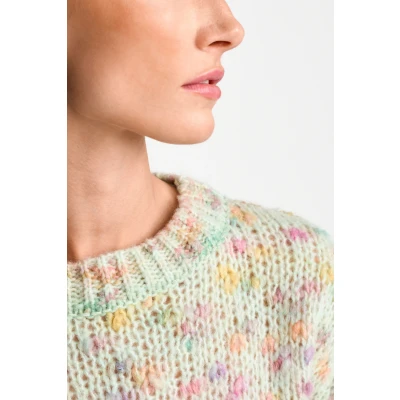 Abbildung von Rich &amp; Royal MIT Crewneck Strickpullover, Damen, Größe: 34, Matcha