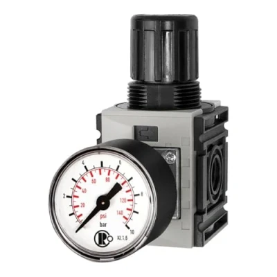 Abbildung von RIEGLER 142396 FUM 7004 Druckregler »FUTURA mini«, Standardmano, BG 0, G 1/4, 0,1 4 bar, 1Stk