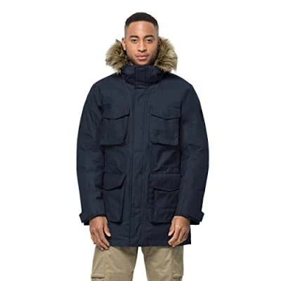 Abbildung von Jack Wolfskin Winterfrost Daunenjacke, Herren, Größe: Large, Night blue