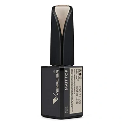 Abbildung von VENALISA 15ml Matte Top Coat UV Nagellack Long Lasting No Wipe Matt Soak Off LED Nail Gel Polish Art Starter Manicure Salon DIY at Home, 0.53 OZ