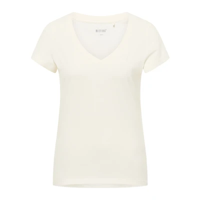 Abbildung von Mustang Tshirt basic, Damen, Größe: Medium, Weiß