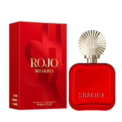 Abbildung von Shakira Perfumes ROJO by Eau de Parfum für Damen Langanhaltend Kraftvoller, sinnlicher und charmanter Duft Blumige, würzige Bernsteinnoten Ideal tagsüber 50 ml