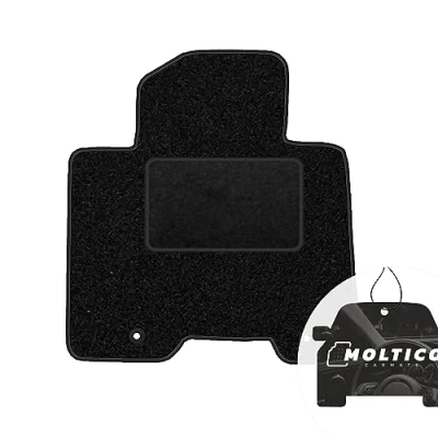 Abbildung von moto MOLTICO Fahrer Fußmatte Auto Velours Fahrerseite Autoteppiche Schwarz Fahrermatte 1 teilig passend für Hyundai Genesis Coupe 2008 2016