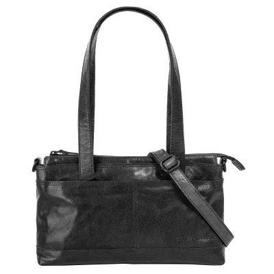 Abbildung von Spikes &amp; Sparrow Henkeltasche, echt Leder