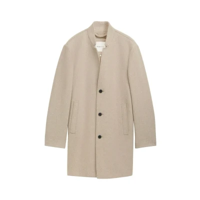 Abbildung von TOM Tailor Denim Klassischer Mantel, Herren, Größe: XL, Light beige twill structure