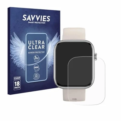 Abbildung von Savvies 18 Stück Schutzfolie für RAYOFI Smartwatch 1.93&quot; Displayschutz Folie Ultra Transparent