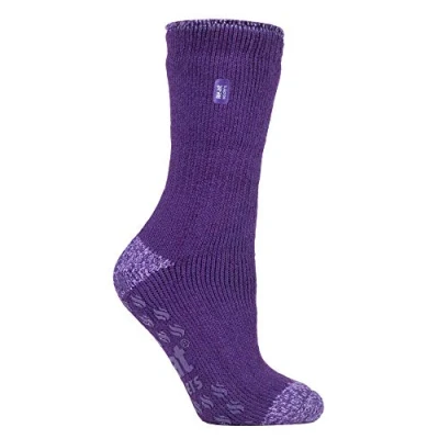 Abbildung von HEAT HOLDERS Damen Warme Anti Rutsch Stopper Thermo Socken mit ABS Sohle 2.3 TOG (37 42 EU, Purple (Juniper))