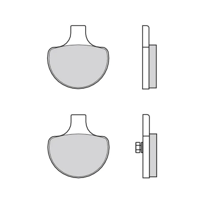 Abbildung von Brembo Bremsbeläge organisch 07HD06.14 59,3x61,5x13mm