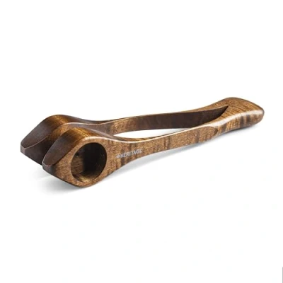 Abbildung von Heritage Musikalischer Löffel Boite a Bois groß kanadisches Ahornholz handgefertigt Folk Percussion Instrument Large Old_Fashioned
