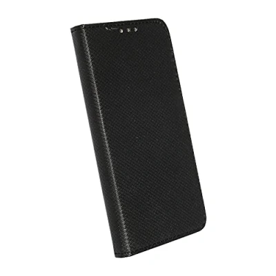 Abbildung von Buch Tasche Smart kompatibel mit Samsung Galaxy XCOVER 5 EE (Enterprise Edition) Handy Hülle Etui Brieftasche Schutzhülle Standfunktion, Kartenfach Schwarz