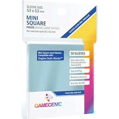 Abbildung von Gamegenic, PRIME Mini Square Sized Sleeves, Sleeve color code: Dark Blue