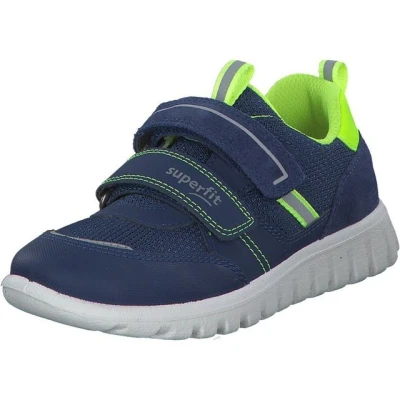 Abbildung von Superfit SPORT7 MINI Unisex Lauflernschuh für Kinder, Größe: 25, Blau/gelb Schuhe