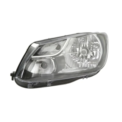 Abbildung von ALKAR 2755154 Scheinwerfer links H4, PY21W mit Tagfahrlicht Elektromotor Gehäuse schwarzem Innenteil VOLKSWAGEN: Touran I, Caddy 3 Kombi