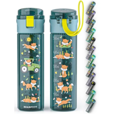 Abbildung von BEARFOOT Trinkflasche Kinder, 500ml, leicht Traktor blau
