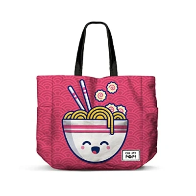 Abbildung von Oh My Pop! Yaki Horizontale FAN Shopping Einkaufstasche, Rosa