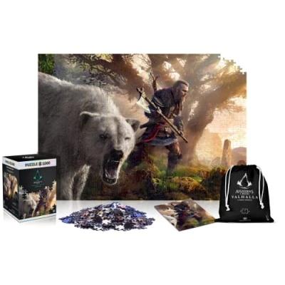 Abbildung von Good Loot Puzzle Assassin&#039;s Creed Valhalla Eivor &amp; Eisbär 1000 Teile, Puzzleteile