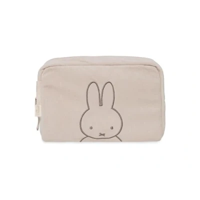 Abbildung von Jollein Frottee Windeltasche Miffy, Nougat Windeletui Kosmetiktasche Organizer Beige