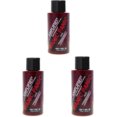 Abbildung von Manic Panic Rock N Roll Crème Amplifiée, vegan, tierversuchsfrei, semi permanente Haarfarbe 3 x 118ml