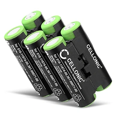 Abbildung von CELLONIC 3X Qualitäts Akku kompatibel mit Garmin Striker 4 Oregon 600 600t, 650 650t 700 750 750t GPSMAP 64s Alpha 50 Atemos Astro 430 320, 010 11874 00,361 00071 00 2000mAh Ersatzakku Batterie