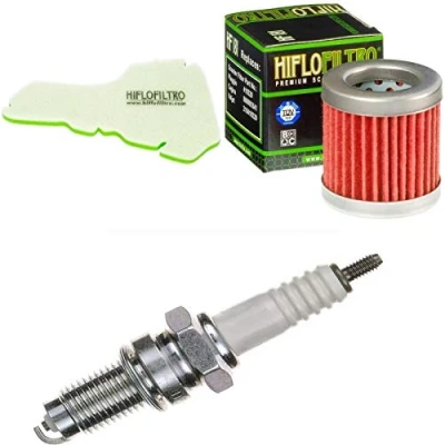 Abbildung von Luftfilter Ölfilter Zündkerze für ET4 125 Baujahr 1997 2000 Servicekit Wartungskit