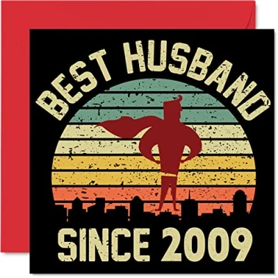 Abbildung von 15. Karte Hochzeitstag Jahrestag für Ehemann Bester Alles Gute zum Hochzeits Jubiläum Karten den Partner, 145mm Grußkarten Fünfzehnter Kristall Jahrestage