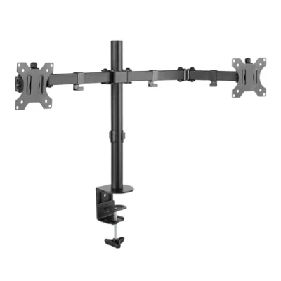 Abbildung von Techly 360912 Schreibtischhalterung für 2 Monitore 13 32 Zoll (33 Zoll), Schwarz