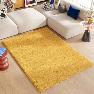 Abbildung von Tapiso Hochflor Teppich ESSENCE, rechteckig, Höhe: 40 mm, Wohnzimmer, Schlafzimmer, weich, modern Design, einfarbig