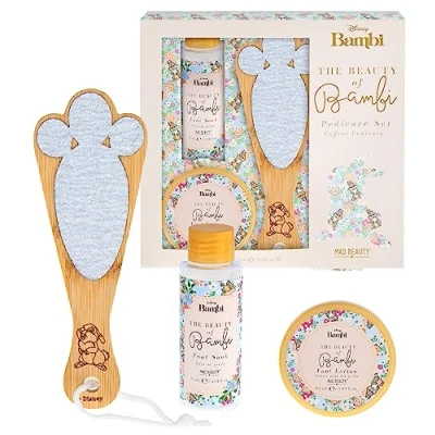Abbildung von MAD BEAUTY Disney Bambi Klopfer Pediküre Fußpflege Set, Fuß Soak &amp; Lotion, Fußfeile, Befeuchten Reinigen, Wiederherstellen, dekoratives Kosmetikgeschenk