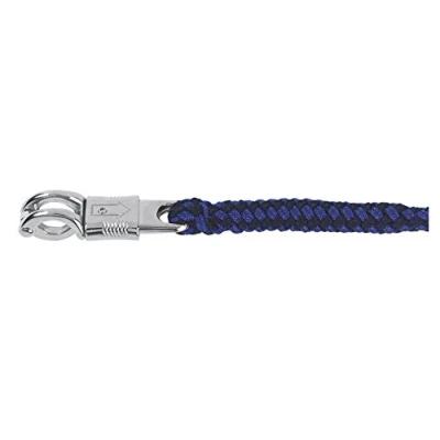 Abbildung von Kerbl Strick Führstrick Exclusiv mit Panikhaken, Blau, 321404