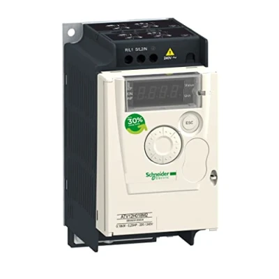 Abbildung von Schneider Electric ATV12H037M2 Frequenzumrichter ATV12, 0, 37kW, 55HP, 200.240V, 1 PH. mit Kühlkörper