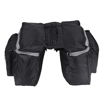 Abbildung von Fahrradtasche Fahrrad Gepäckträgertasche 25L Wasserdicht Satteltasche Mountain Road Bicycle Bike Rack Rear Seat Bag Tail Carrier Trunk Double Pannier 28 x 31 x16cm