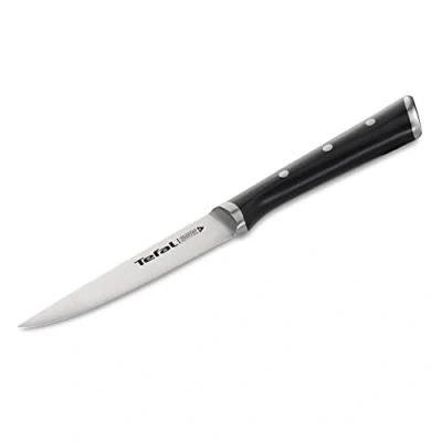 Abbildung von Tefal Ice Force K23209 Universalmesser 11cm Klinge Korrosionsschutz Handschutz Edelstahl/Schwarz