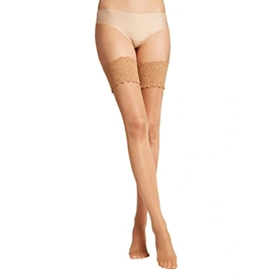 Abbildung von Wolford Touch Overkneestrümpfe, Damen, Größe: Small, Gobi