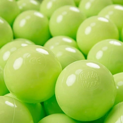 Abbildung von KiddyMoon 700 ∅ 7Cm Kinder Bälle Spielbälle Für Bällebad Baby Einfarbige Plastikbälle Made In EU, Hellgrün