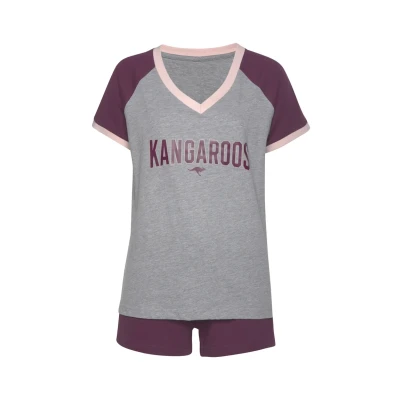 Abbildung von Kangaroos SET Nachtwäsche Set, Damen, Größe: 32/34, Bordeauxgraumeliert